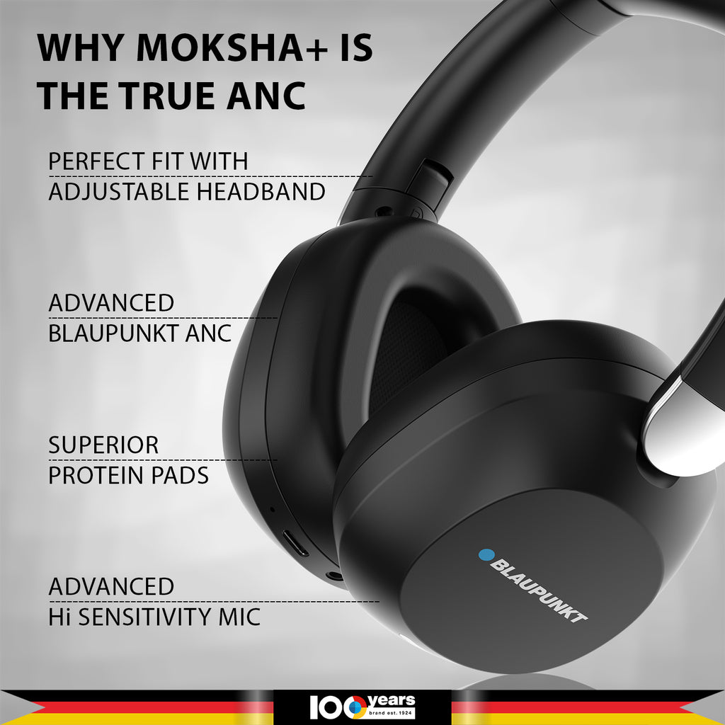 Premium Hybrid ANC Over Ear Headphone BH61 by Blaupunkt