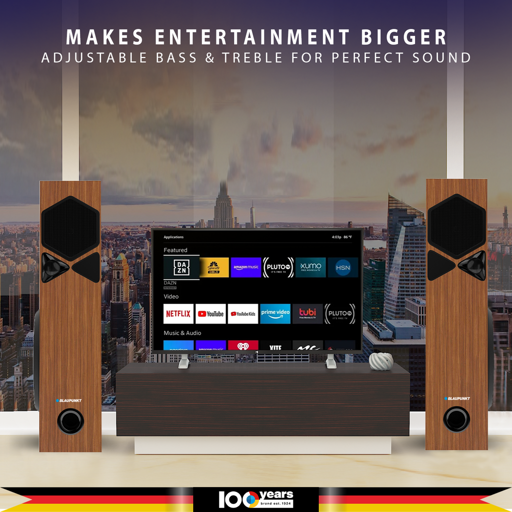 Refurbished Tower Speaker Rock & Roll TSP by Blaupunkt (Brown)