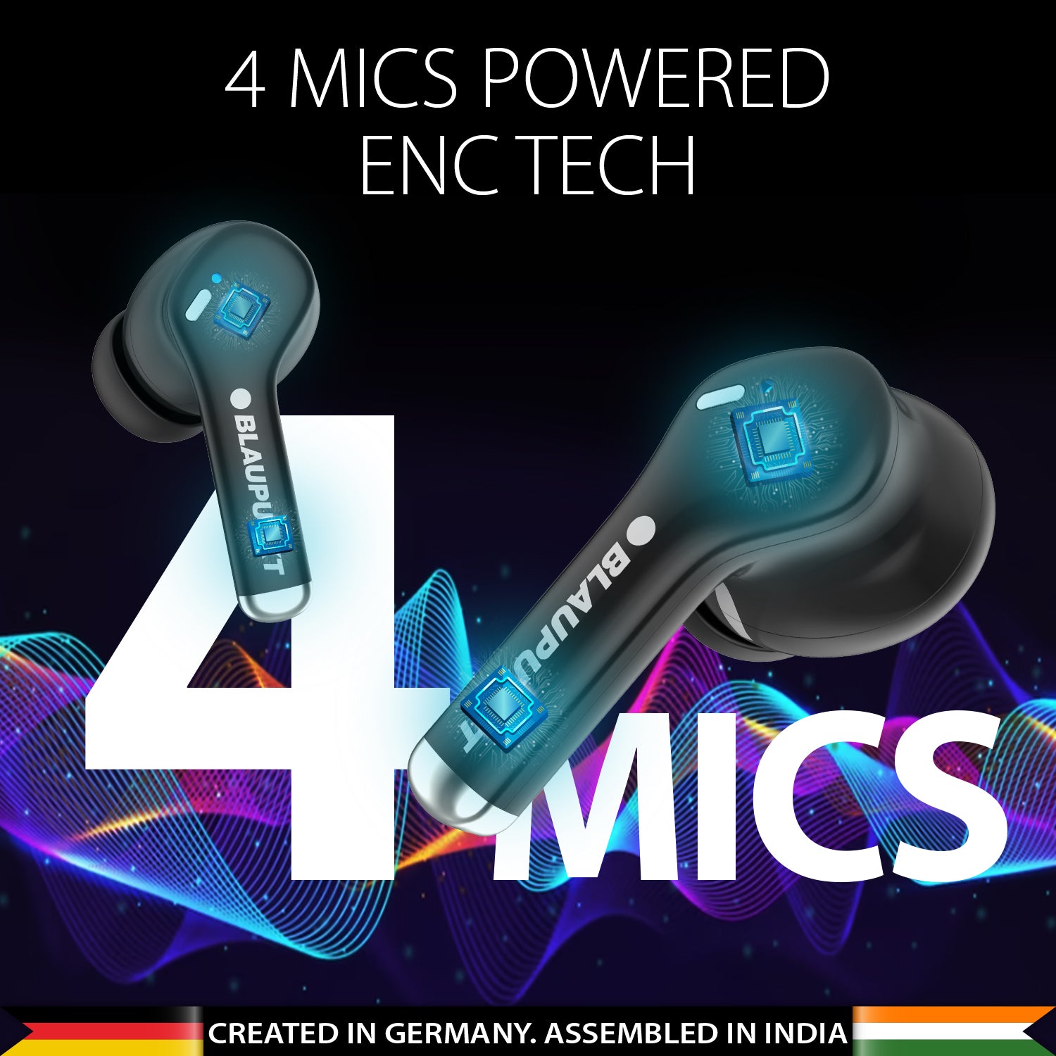 Refurbished Earbuds BTW100 Xtreme by Blaupunkt (BK)