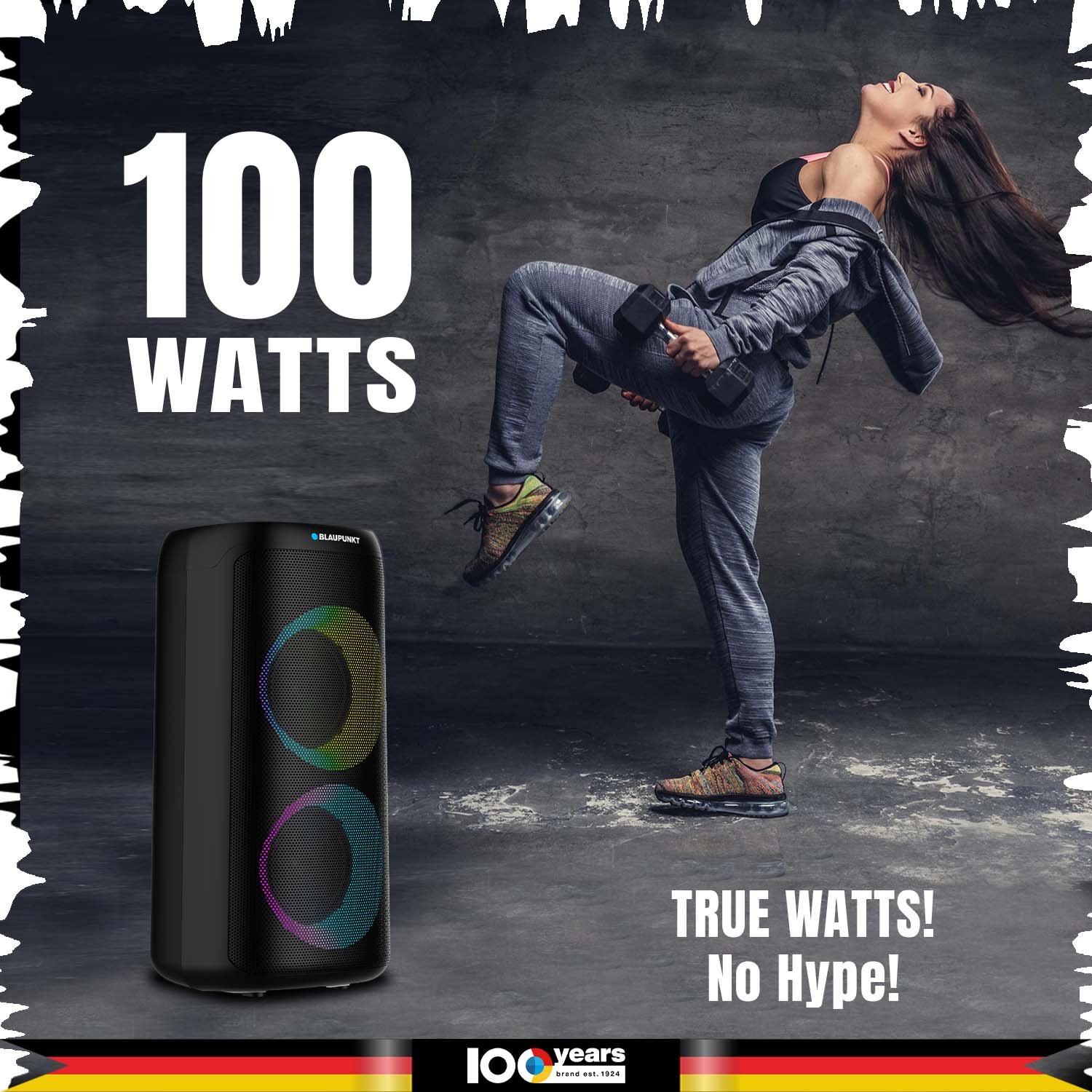 Outdoor Party Speaker Rock & Roll RAVE by Blaupunkt