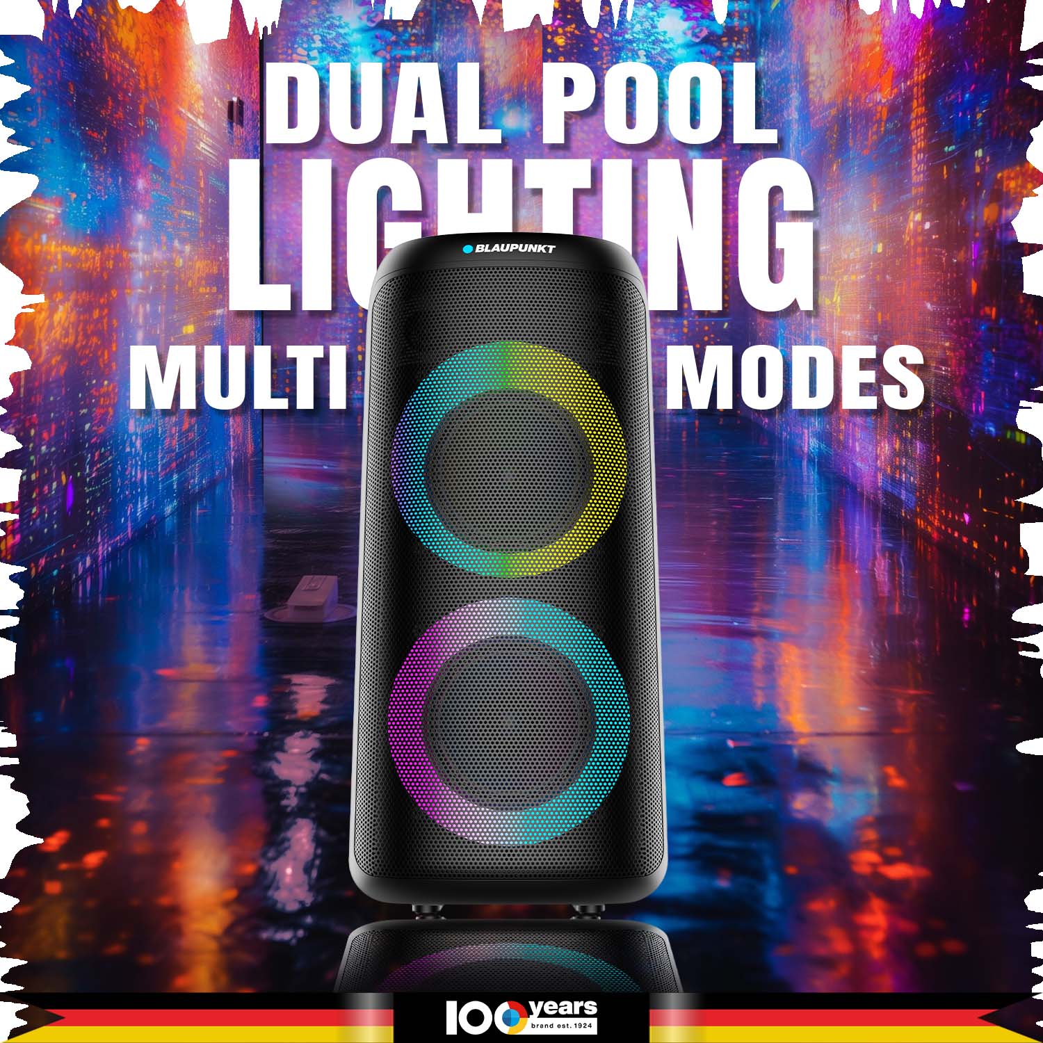 Outdoor Party Speaker Rock & Roll RAVE by Blaupunkt