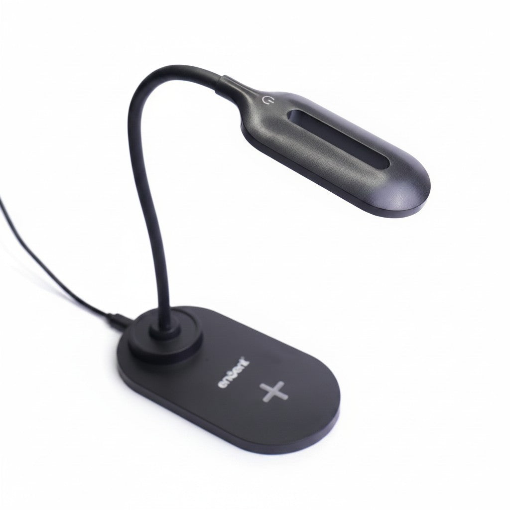 Eye‑Care LED Desk Lamp with Qi Wireless Charger by Envent