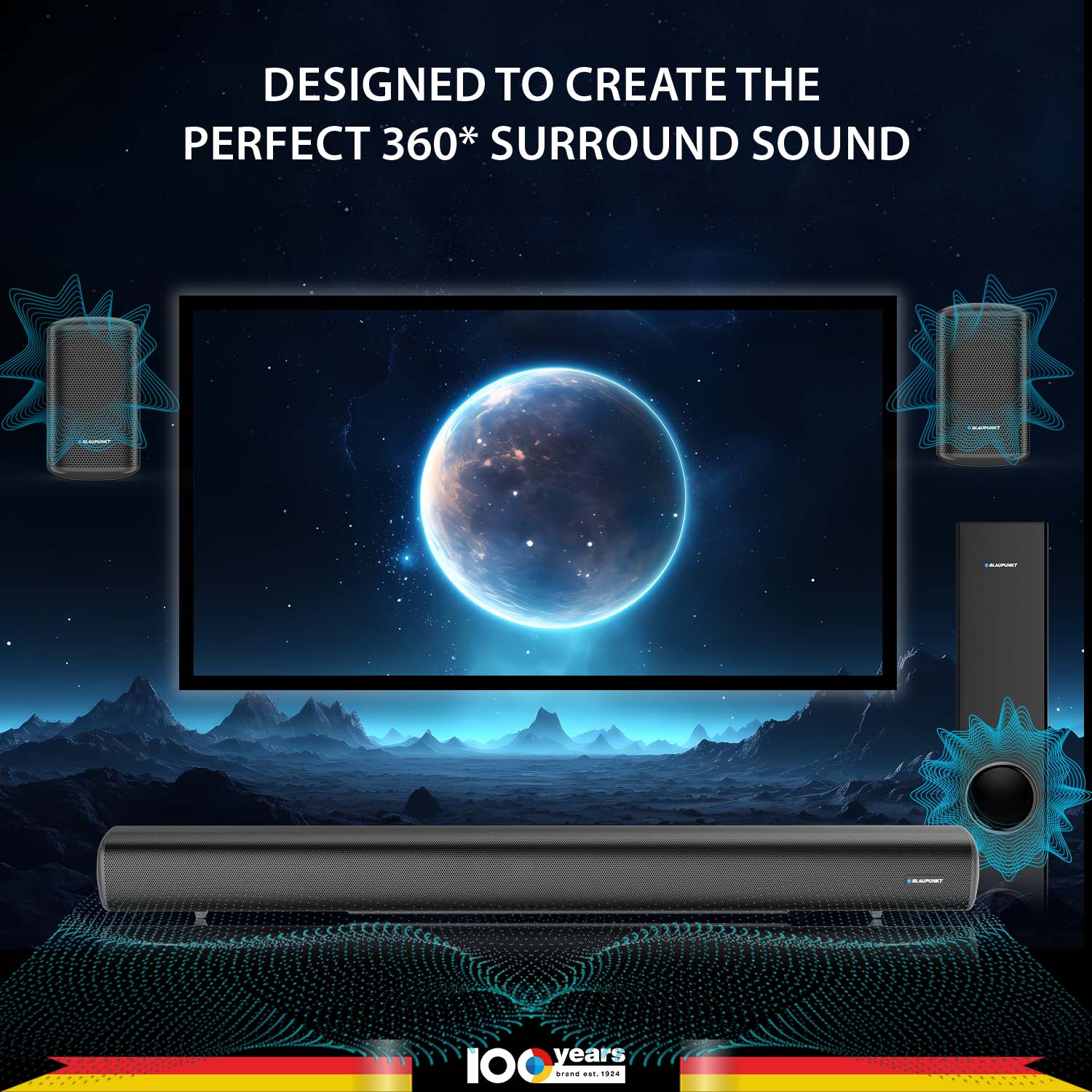 5.1 Soundbar with Subwoofer SBW NEWYORK 550 by Blaupunkt