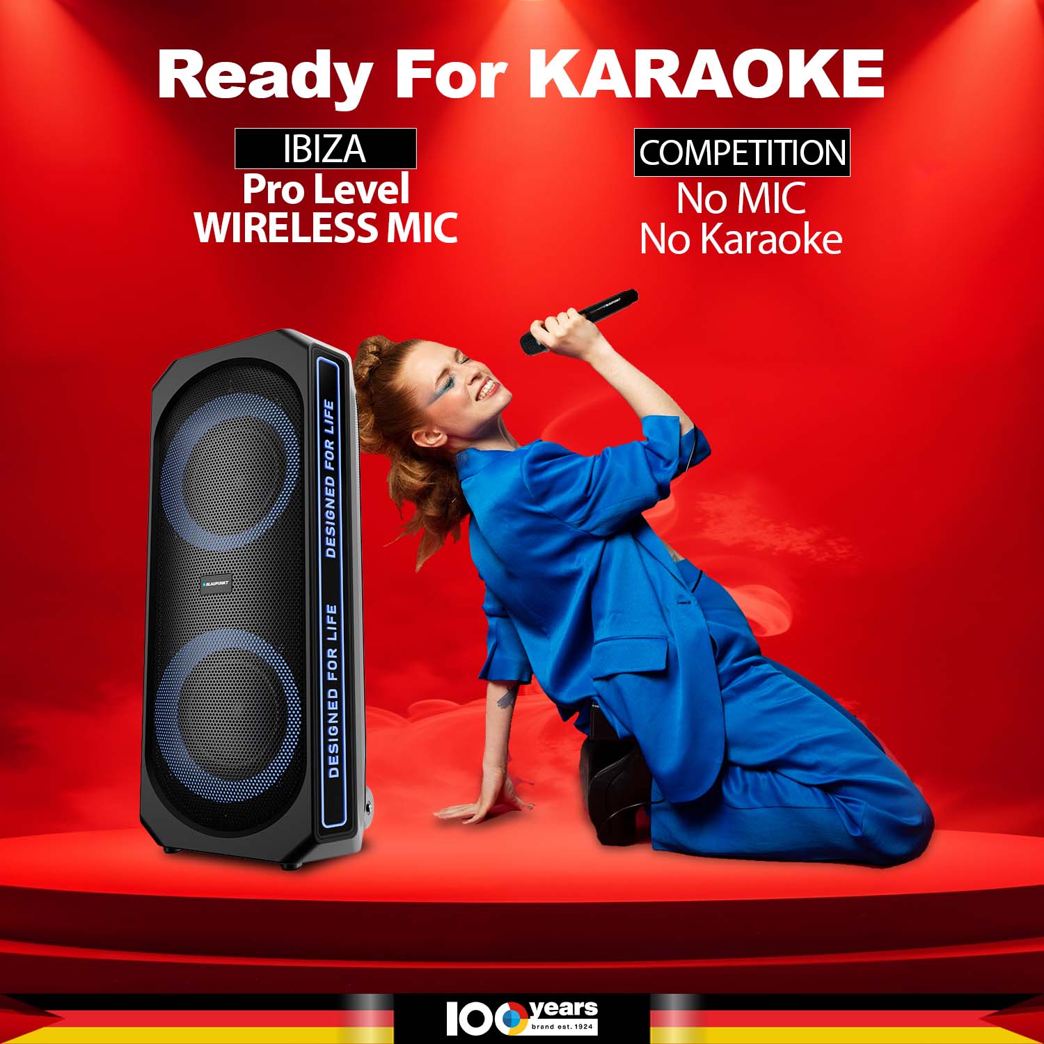 Premium Party Speaker Rock & Roll Ibiza by Blaupunkt
