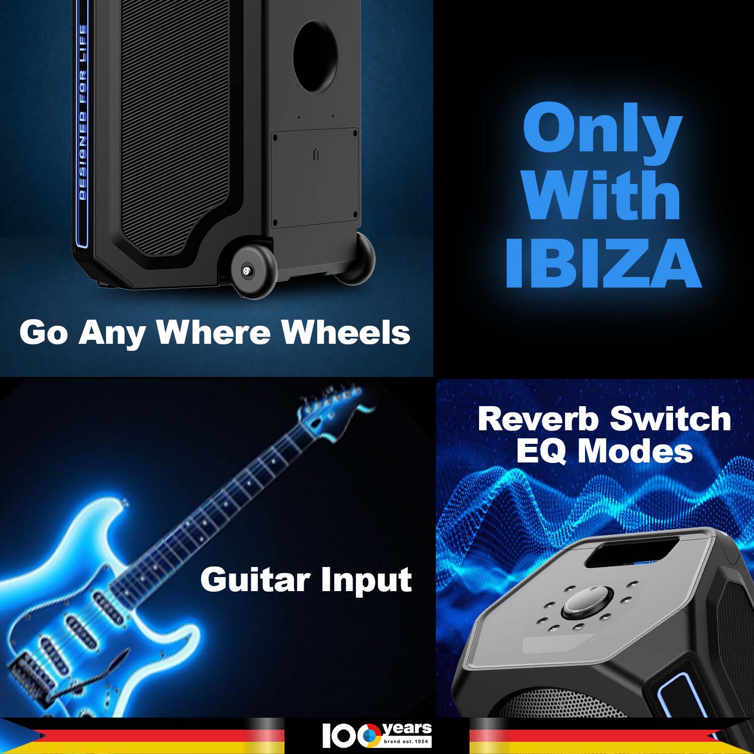 Premium Party Speaker Rock & Roll Ibiza by Blaupunkt